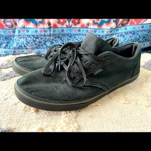 Vans Atwood Black Textile Tennis Shoes